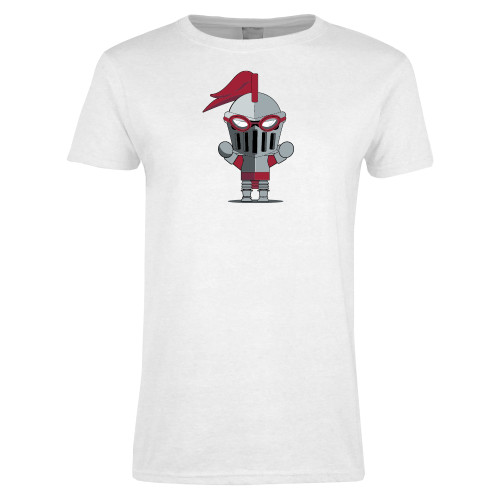 Womens White Short Sleeve Tee - Arcadia Mini Knight Swimming