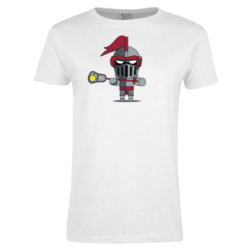  Womens White Short Sleeve Tee - Arcadia Mini Knight Womens Lacrosse