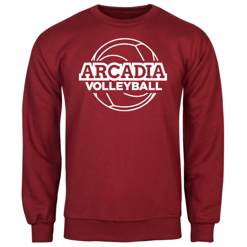 Cardinal Fleece Crew - Arcadia University Volleyball