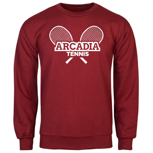  Cardinal Fleece Crew - Arcadia University Tennis