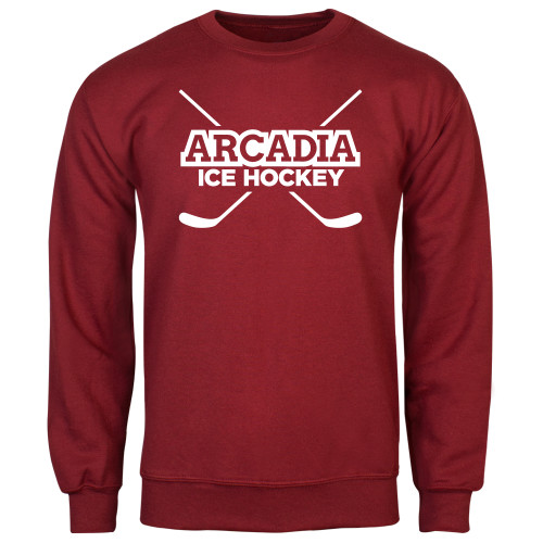  Cardinal Fleece Crew - Arcadia University Ice Hockey