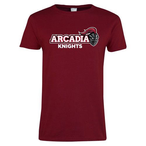  Next Level Womens Cardinal Short Sleeve Tee - Official Logo
