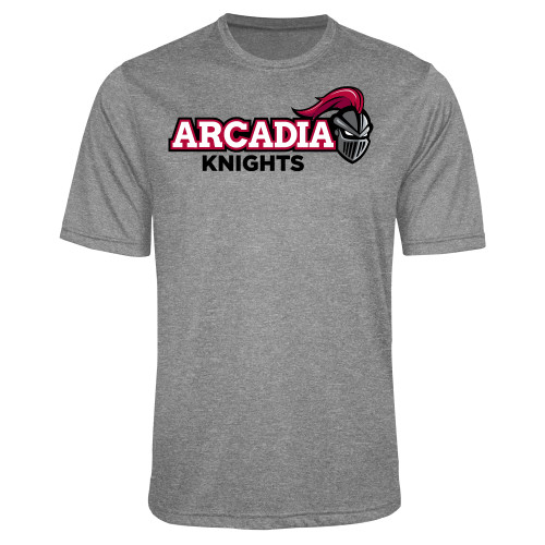  Grey Heather Performance Contender Tee - Official Logo