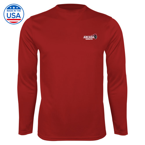  Cardinal Performance Long Sleeve Shirt - Official Logo