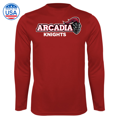  Cardinal Performance Long Sleeve Shirt - Official Logo