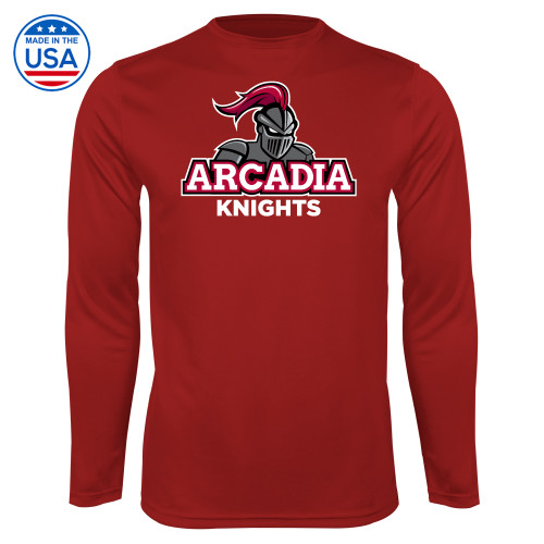 Cardinal Performance Long Sleeve Shirt - Arcadia Knights Stacked