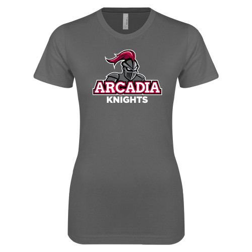 Arcadia Next Level Womens Charcoal Boyfriend Tee