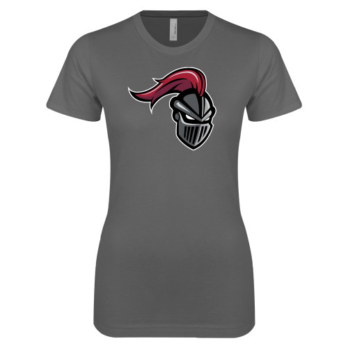  Next Level Womens Charcoal Boyfriend Tee - Knight