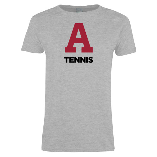  Womens Grey Short Sleeve Tee - Arcadia Tennis