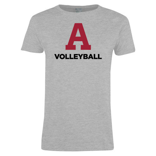  Womens Grey Short Sleeve Tee - Arcadia Volleyball