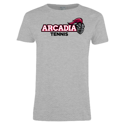  Womens Grey Short Sleeve Tee - Tennis