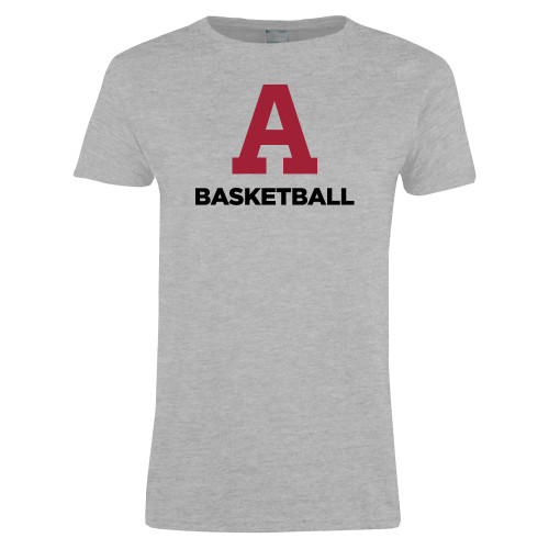  Womens Grey Short Sleeve Tee - Arcadia Basketball