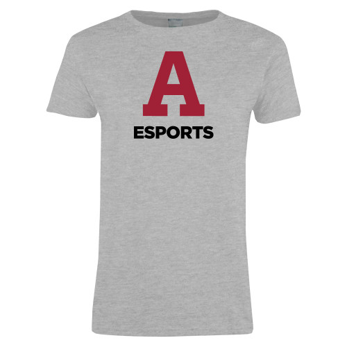  Womens Grey Short Sleeve Tee - Arcadia ESports