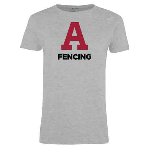  Womens Grey Short Sleeve Tee - Arcadia Fencing