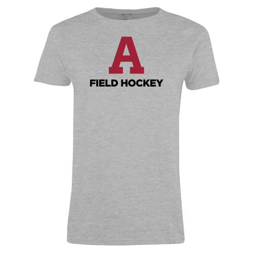  Womens Grey Short Sleeve Tee - Arcadia Field Hockey