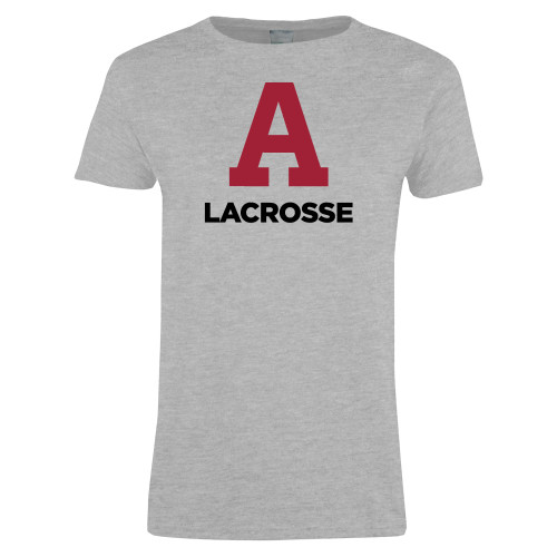  Womens Grey Short Sleeve Tee - Arcadia Lacrosse