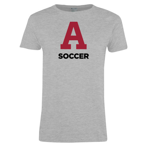 Womens Grey Short Sleeve Tee - Arcadia Soccer