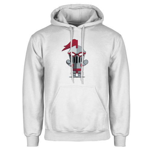  White Fleece Hoodie - Arcadia Mini Knight Swimming