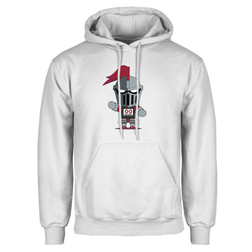  White Fleece Hoodie - Arcadia Mini Knight Cross Country Track and Field