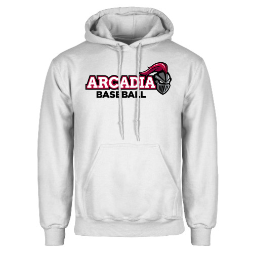  White Fleece Hoodie - Baseball