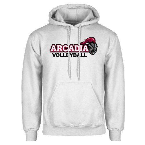  White Fleece Hoodie - Volleyball