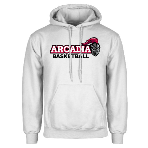  White Fleece Hoodie - Basketball