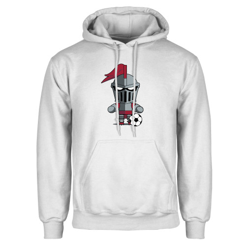  White Fleece Hoodie - Arcadia Mini Knight Soccer
