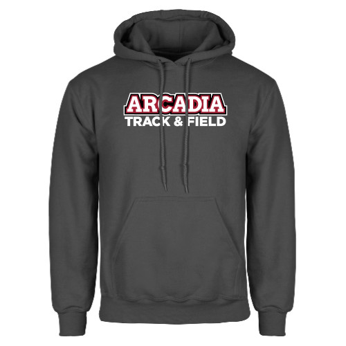  Charcoal Fleece Hoodie - Track and Field Word Mark