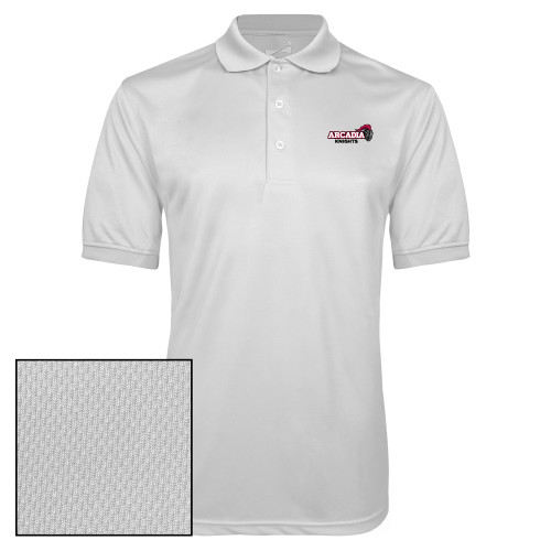 White Dry Mesh Polo - Official Logo