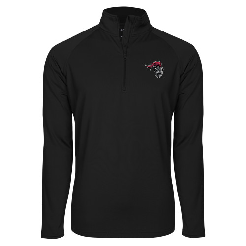  Sport Tek Black Sport Wick Stretch 1/2 Zip Pullover - Knight
