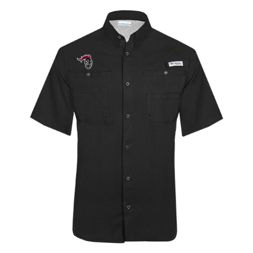  Columbia Black Tamiami Performance Short Sleeve Shirt - Knight