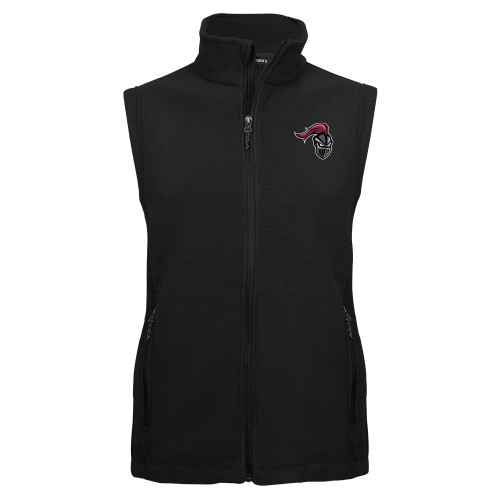  Black Fleece Full Zip Vest - Knight