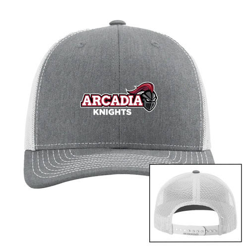  Richardson Heather Grey/Light Grey Trucker Hat - Official Logo
