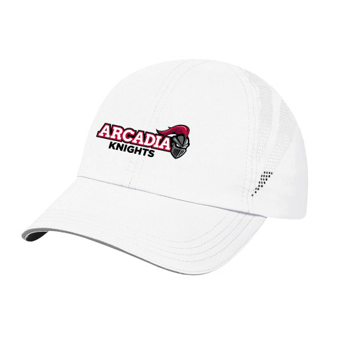 Womens White Performance Cap - Official Logo