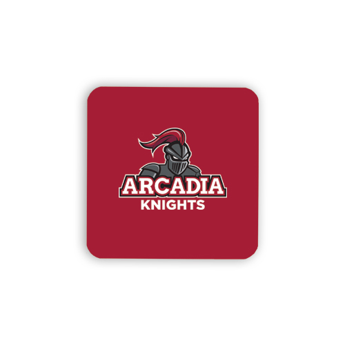  Hardboard Coaster w/Cork Backing - Arcadia Knights Stacked