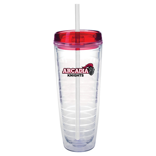  Tritan Double Wall Tumbler w/Red Top 26oz - Official Logo