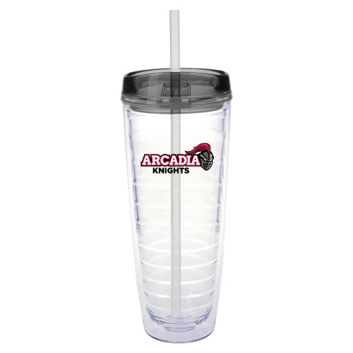  Tritan Double Wall Tumbler w/Charcoal Top 26oz - Official Logo