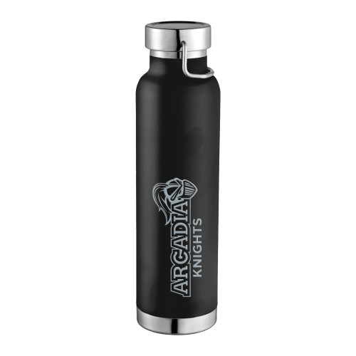  Thor Copper Vacuum Insulated Black Bottle 22oz - Official Logo Engraved