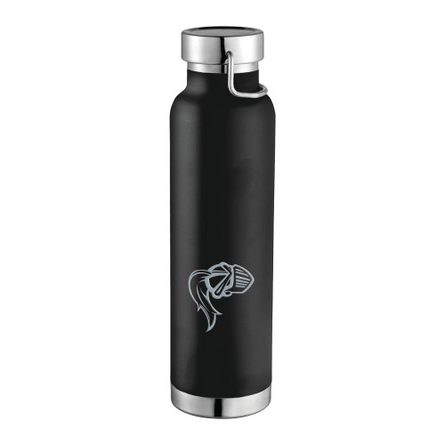  Thor Copper Vacuum Insulated Black Bottle 22oz - Knight Engraved