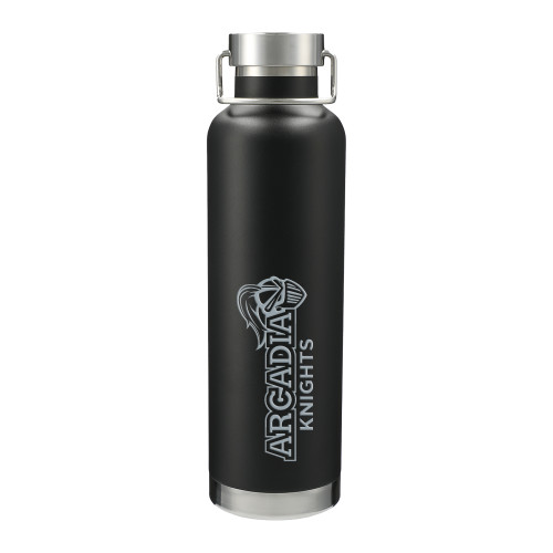 Thor Copper Vacuum Insulated Black Bottle 32oz - Official Logo Engraved