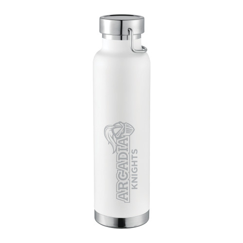  Thor Copper Vacuum Insulated White Bottle 22oz - Official Logo Engraved
