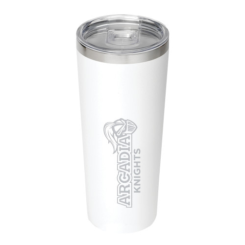  Thor Vacuum Insulated White Tumbler 22oz - Official Logo Engraved