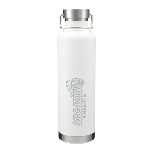  Thor Copper Vacuum Insulated White Bottle 32oz - Official Logo Engraved