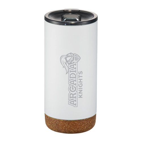  Valhalla Vacuum Insulated White Tumbler 16oz - Official Logo Engraved