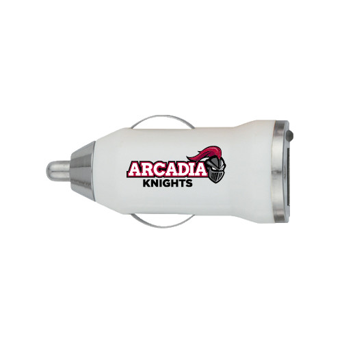  On the Go White Car Charger - Official Logo