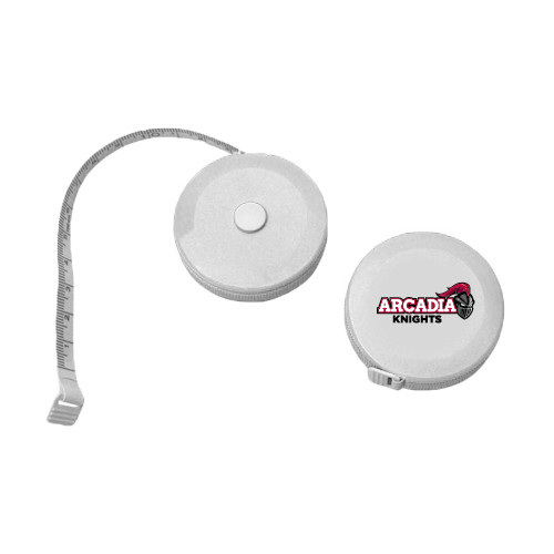  White Round Cloth 60 Inch Tape Measure - Official Logo