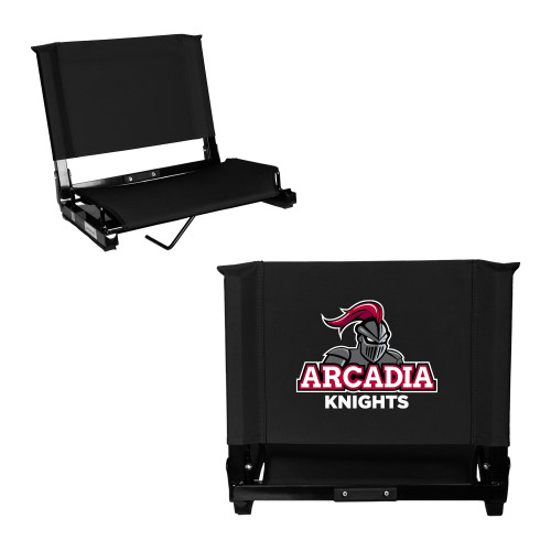  Stadium Chair Black - Arcadia Knights Stacked
