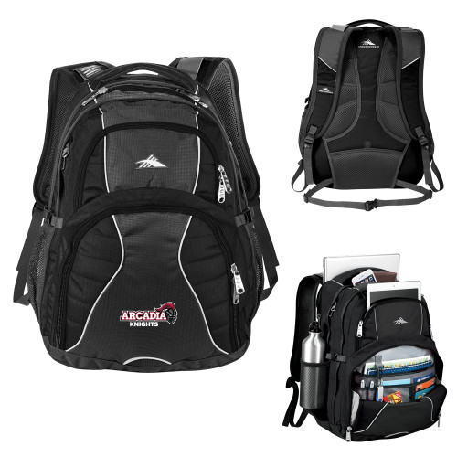 High Sierra Black Swerve Computer Backpack - Official Logo