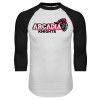 Thumbnail image for  White/Black Raglan Baseball T Shirt