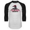 Thumbnail image for  White/Black Raglan Baseball T Shirt